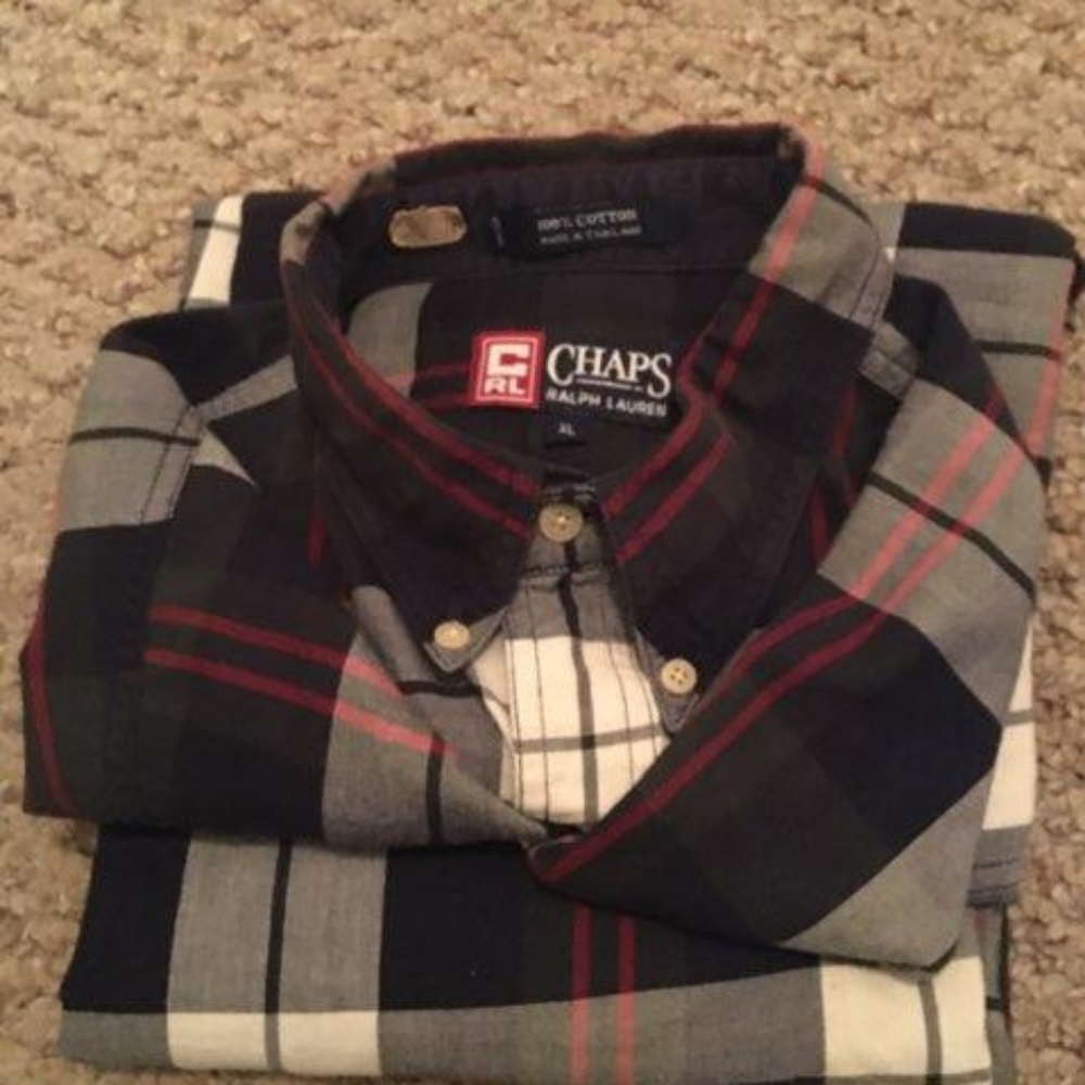 RALPH LAUREN CHAPS BUTTON UP SHIRT XL